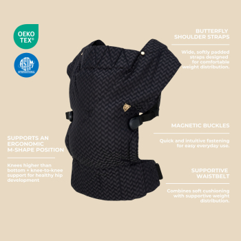 Preview: Bowie Baby Carrier Black Minimal